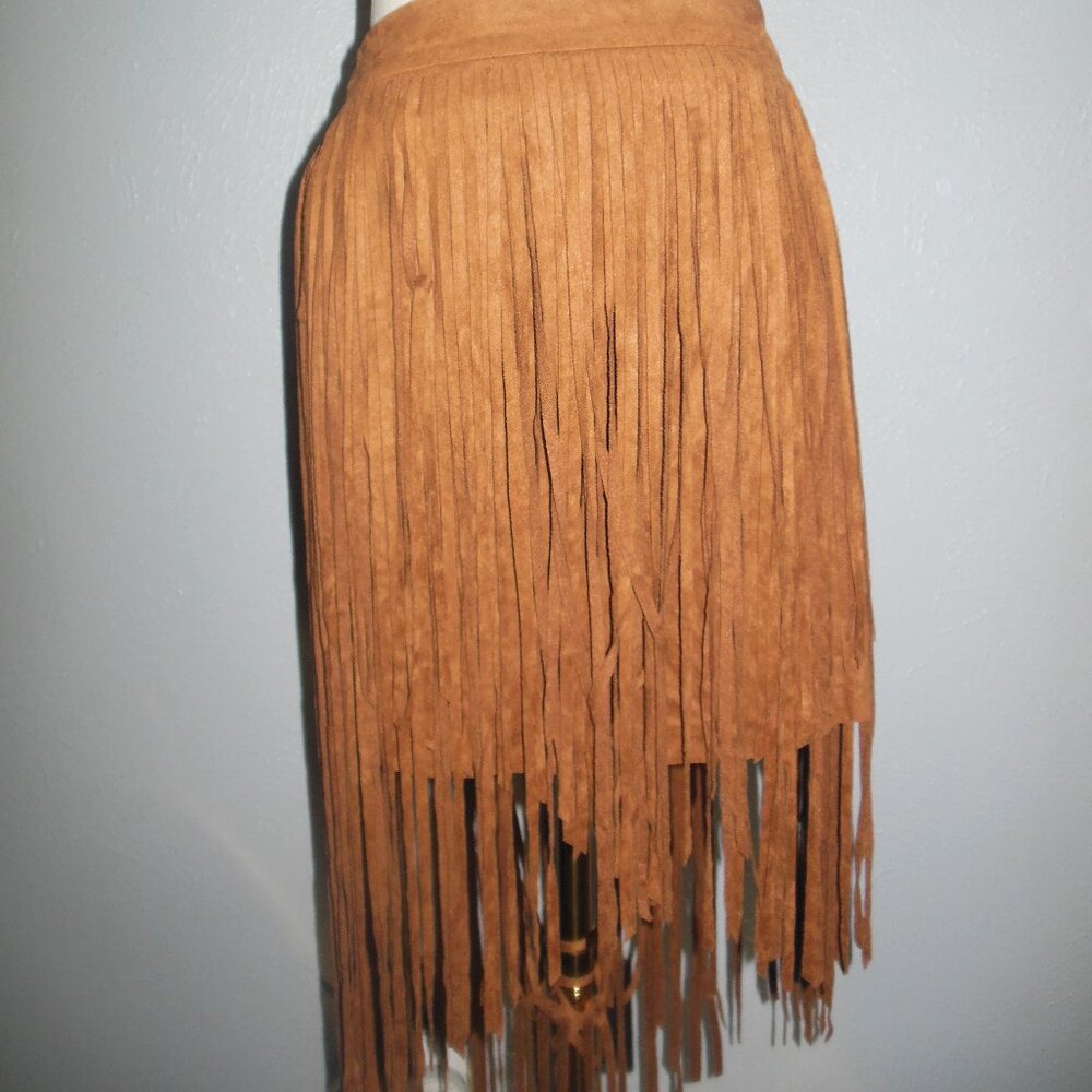 F21 Fringe Skirt